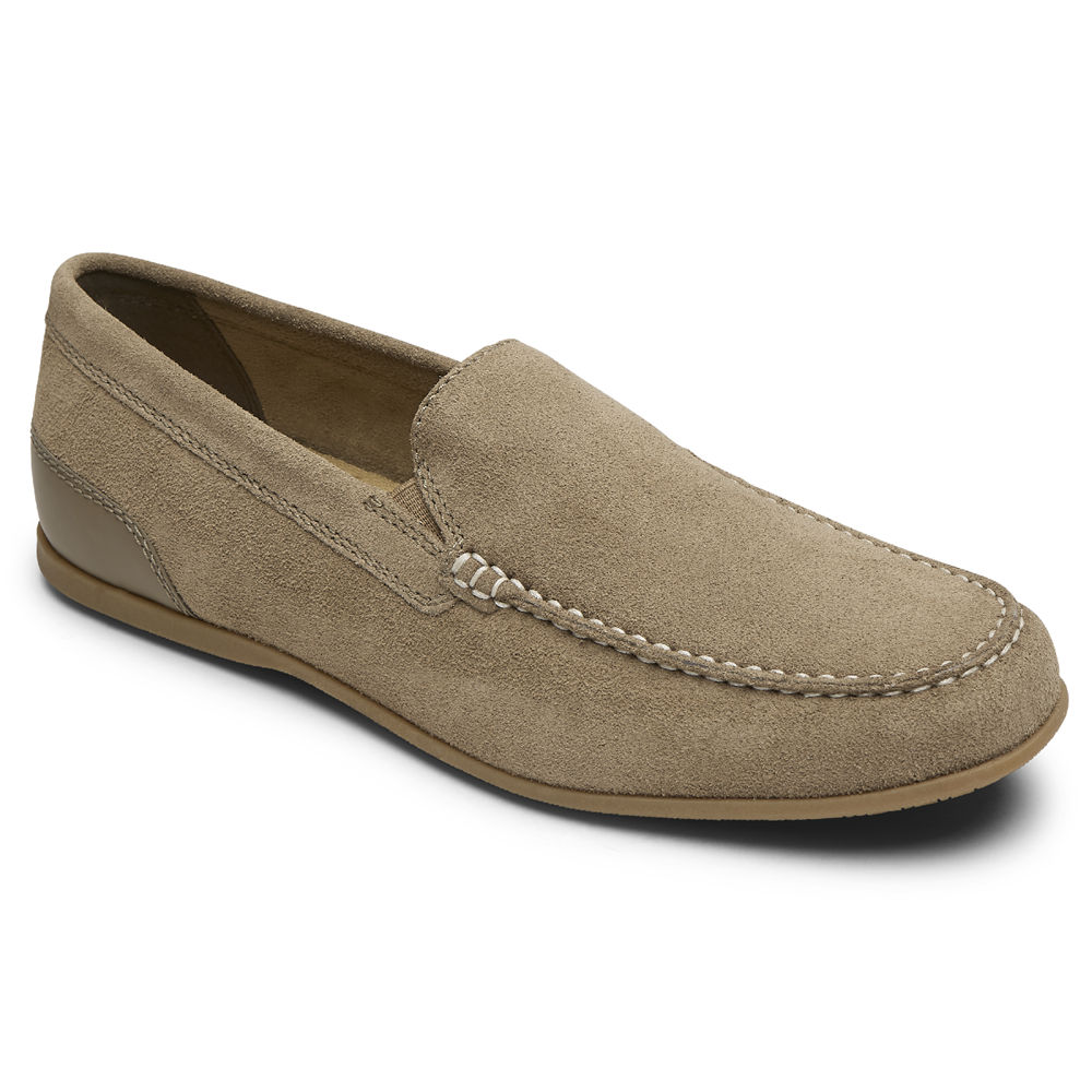 Rockport Singapore Mens Slip-On - Malcom Venetian Olive - YO2763985